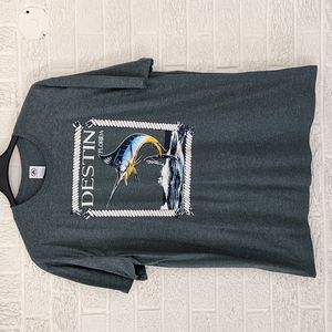 Destin Florida grey T-shirt. Size 2XL